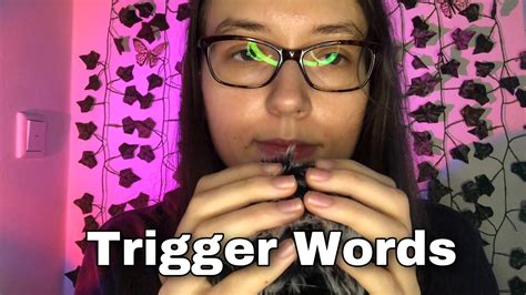 Asmr Tingly Trigger Words For Sleep Close Up Whispering Youtube