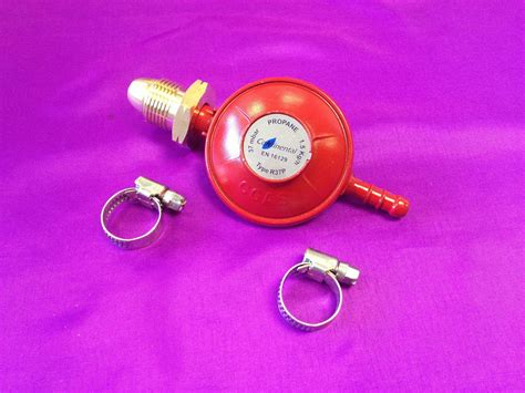 Lpg Propane Gas Mbar Low Pressure Red Regulator With Clips
