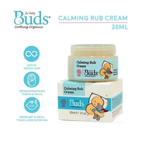 Jual Buds Soothing Organics Calming Rub Cream 30ml Shopee Indonesia