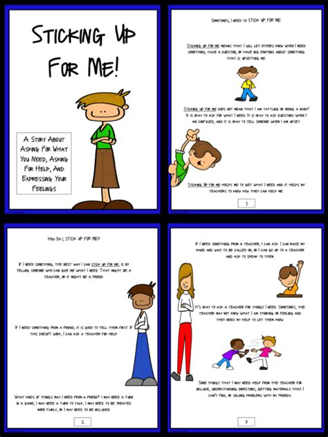 Sticking Up For Me Social Skills Story And Activity For Boys K 2nd