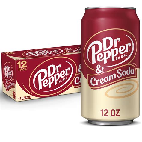 Dr Pepper And Cream Soda Pop 12 Fl Oz 12 Pack Cans