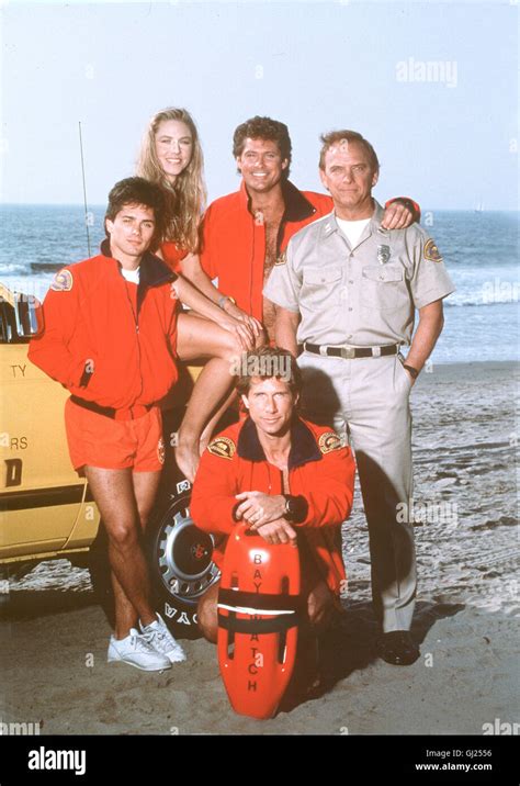 The Baywatch Cast Group Shot Nbc Photo By Gary Null Stock Photo Alamy