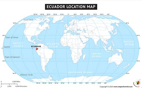Ecuador World Map Location Gennie Clementine