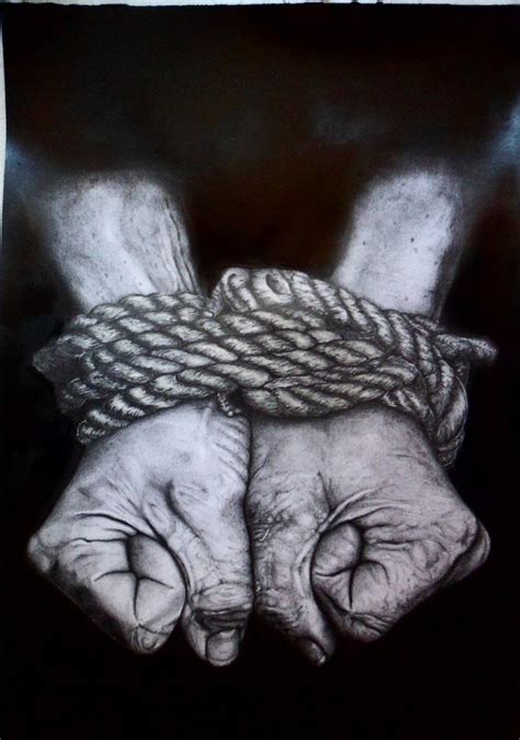 Hands Tied Drawn In Pencil By LukaszMarkiewicz On DeviantART Life