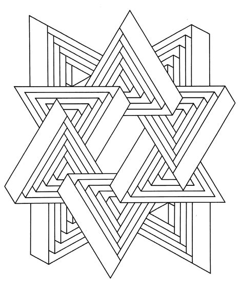 Cool Geometric Designs Coloring Page Coloring Pages