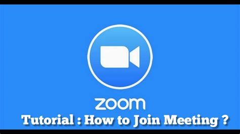 Zoom Tutorial How To Join Meeting Youtube