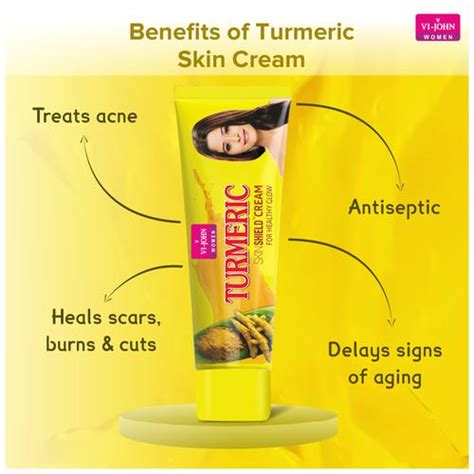 Buy VI JOHN Women Turmeric Cream Skin Shield For Healthy Glow Online