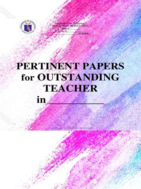 Pertinent Papers Format Pdf