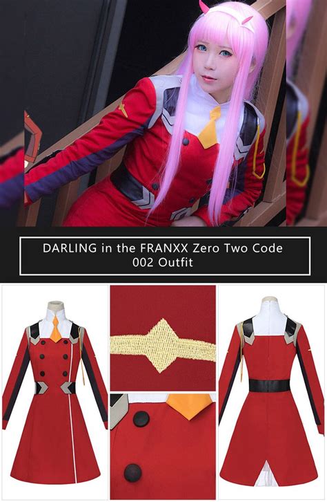 Darling In The Franxx Zero Two Code 002 Outfit Including Stockings And