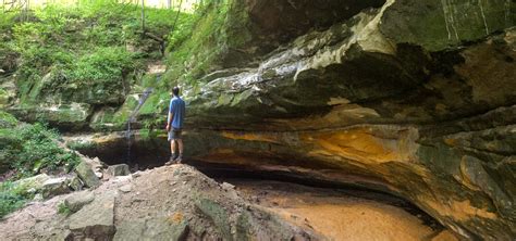 Hiking Sand Cave Trail At Wyalusing State Park
