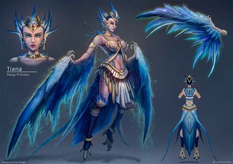 Harpy Princess Character Design Behance