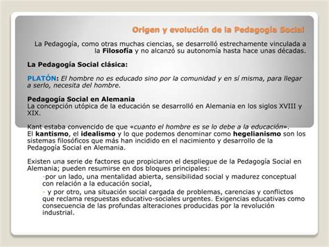 PPT Origen y evolución de la Pedagogía Social PowerPoint Presentation