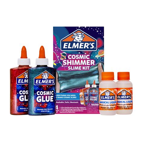 Buy Elmers Cosmic Shimmer Slime Kit Contains Elmers Cosmic Liquid Glue