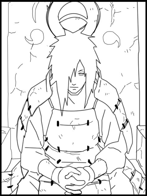 Madara 2 Lineart By Hellworld2 On Deviantart