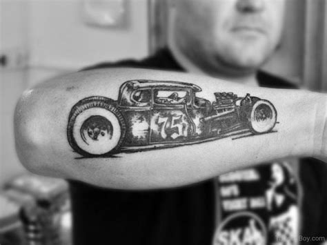 Elegant Car Tattoo On Arm Tattoo Designs Tattoo Pictures