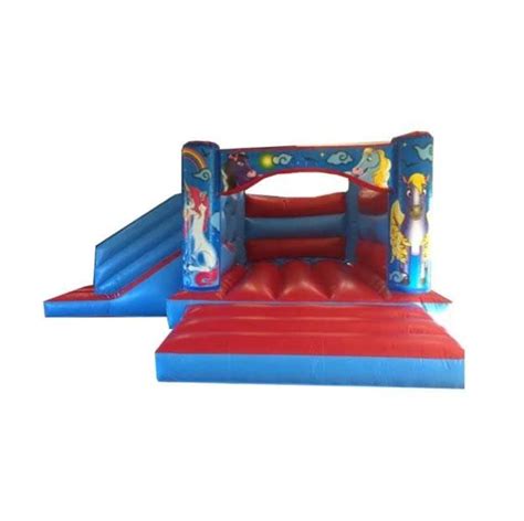 Red Unicorn Bounce And Slide Bouncy Castle For Hire In Spalding Bourne