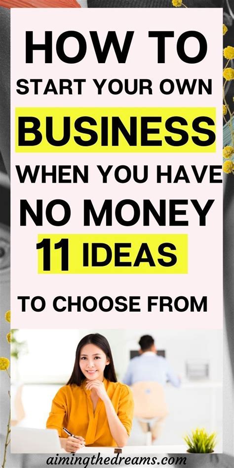 The best thing about starting a business with no money is that it isn't a fantasy! How to start your own business with less money, no ...