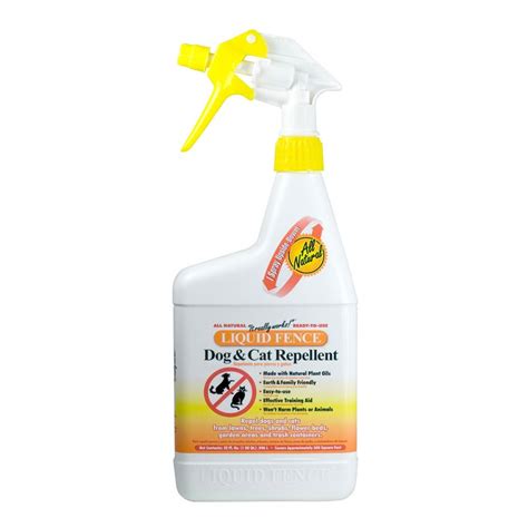 Be aware that parts of the aloe plant are toxic to cats, though the gel is generally not. Liquid Fence Dog & Cat Repellent 1 Quart Ready-to-Use 129 ...