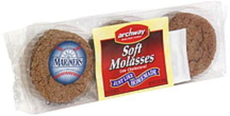 0g trans fat per serving; Archway Soft Molasses Cookies ~ news word