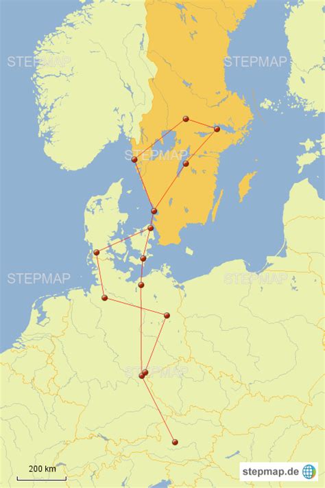 Stepmap Schweden 2016 Übersicht Landkarte Für Deutschland