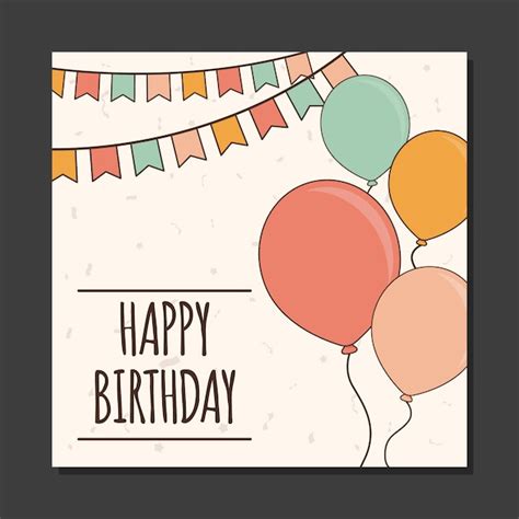 Happy Birthday Greeting Card Template Visme Bank Home Com