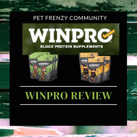 A Must See Review On Winpro Blood Protein Supplements