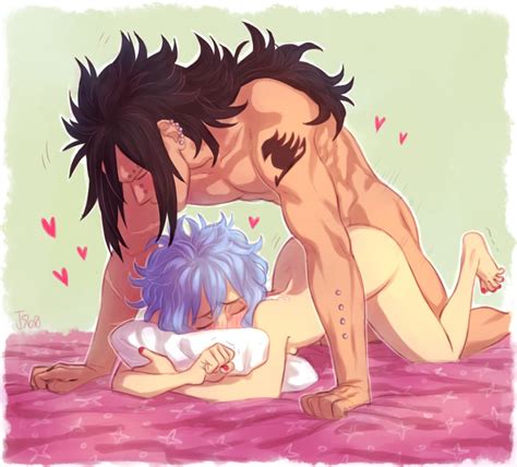 Rule 34 Bed Doggy Style Fairy Tail Female From Behind Gajeel Redfox