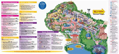 Disney Disneyland California Adventure Park Map Pdf