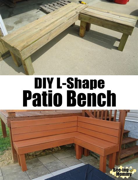 How to build a wooden garden bench. DIY L-Shape Patio Bench