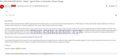 These emails are used as official means for here, if it is not specified then you can simply add it. Professors tell students: Drop class if you dispute man ...