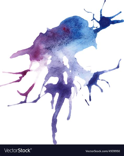 Beautiful Traced Watercolor Splatter Royalty Free Vector