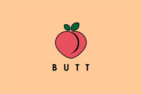 Pink Peach Booty Butt Emoji Icon Vector Graphic By Artpray · Creative Fabrica