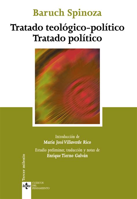 Tratado Teológico Político Tratado Político Tecnos Editorial
