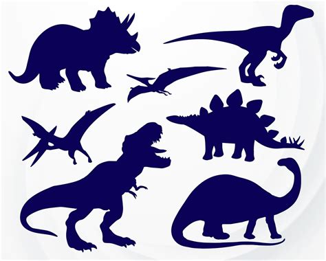 Dinosaur Svg T Rex Svg File For Cricut Dinosaur Silhouette Etsy