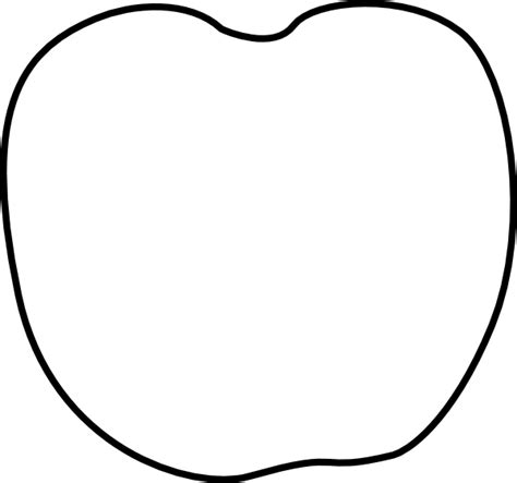 Plain White Apple Clip Art At Vector Clip Art Online