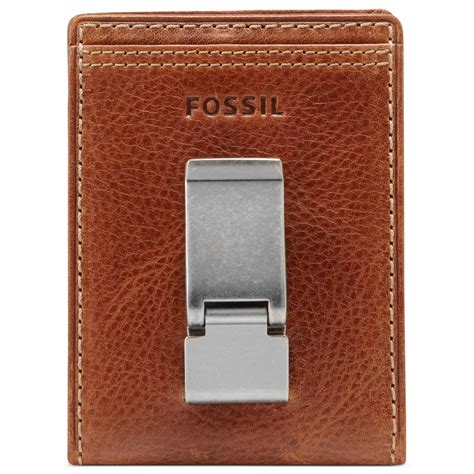 Fossil Bradley Id Bifold Front Pocket Wallet In Brown For Men Tan Lyst