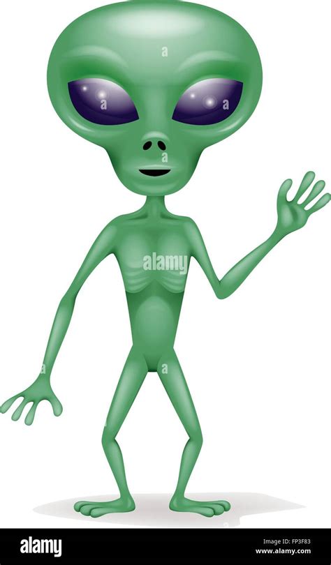 Green Alien Cartoon Stock Vector Image And Art Alamy