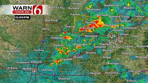 Storms Push Through Oklahoma Hail Damaging Winds Possible