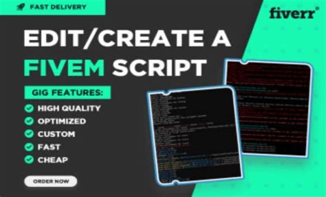 Make Custom Fivem Script Scripts Esx Gta Qbcore Fivem Dev Mlo