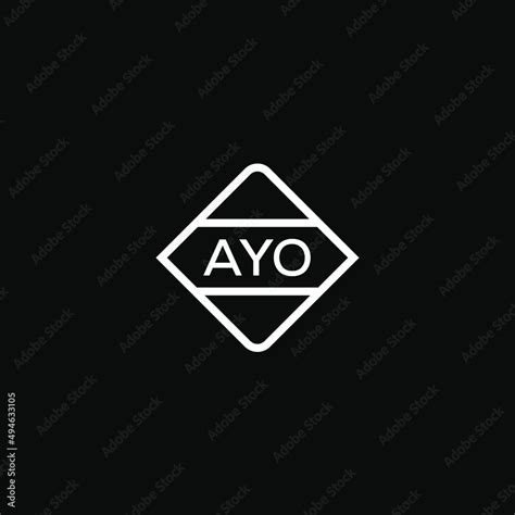 Ayo Letter Design For Logo And Iconayo Monogram Logovector