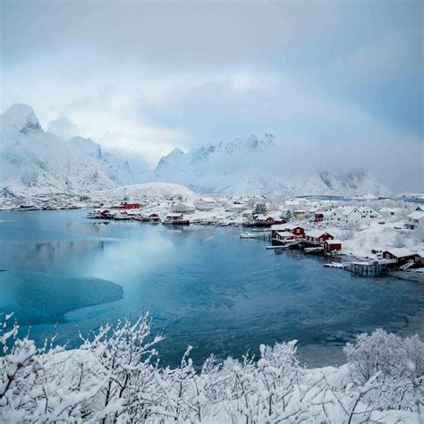 La Ville De Reine Dans Les îles Lofoten En Norvège Par Cathy Marion
