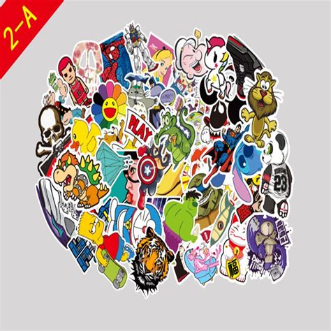 100pcs Mixed Cartoon Car Stickers For Car Styling Bike Motorcycle Phone