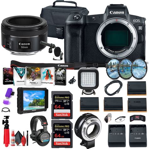Canon Eos R Mirrorless Digital Camera 3075c002 4k Monitor More