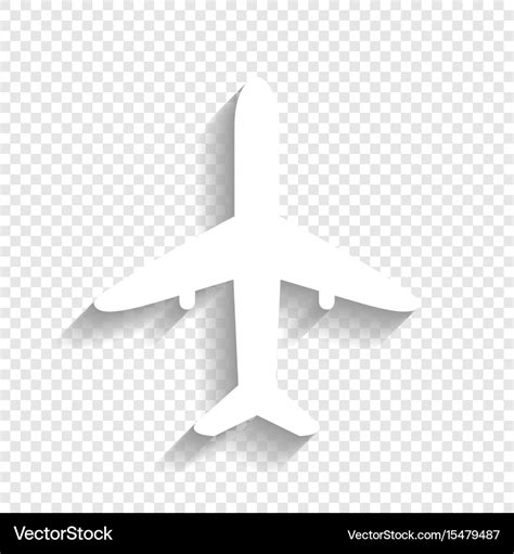 White Airplane Icon