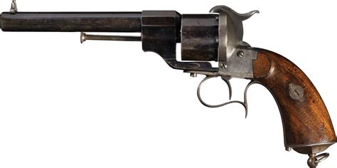 Civil War Era E Lefaucheux Model 1854 Pinfire Revolver Rock Island