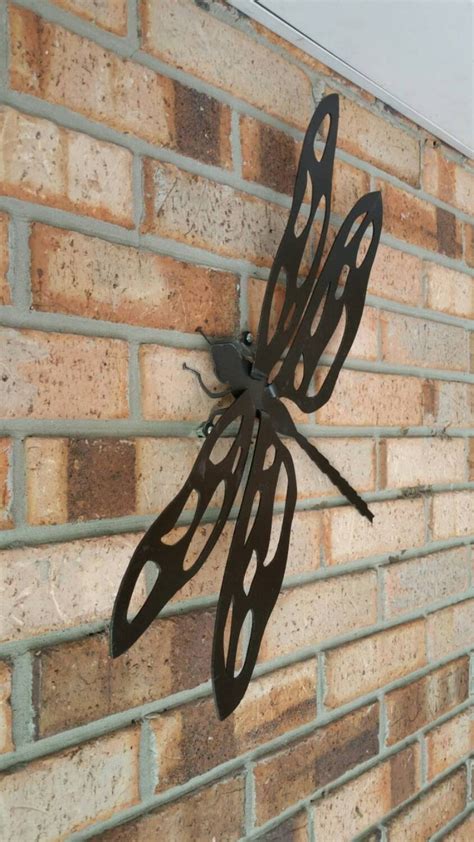 Rustic Metal Dragonfly Wall Art Nature Art T For Nature Etsy