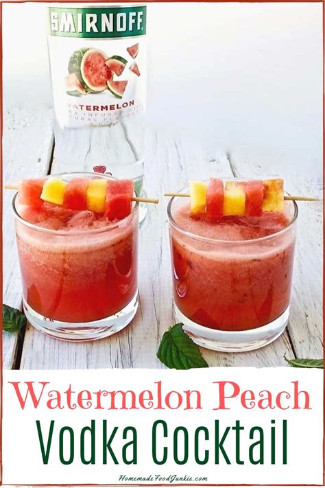 Plus, as far as summer vodka drinks go, this one also doubles as a breakfast beverage and who can say no to that? Our watermelon peach vodka cocktail makes the perfect ...