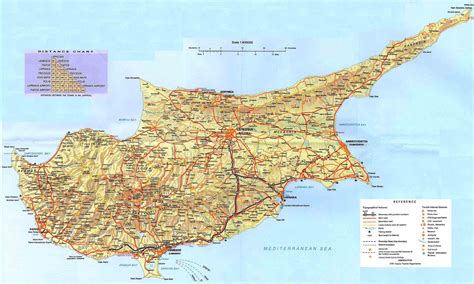 Cyprus Beach Map Cyprus Beaches Map Southern Europe Europe