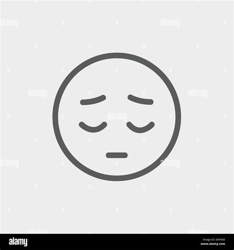 Smiley Emoticon Facial Expression Tired Hi Res Stock Photography And