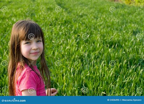 Beautiful Young Girl Outdoors Stock Image Image Of Female Child 2426495
